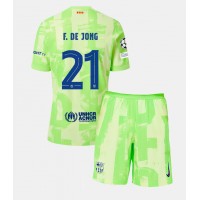 Barcelona Frenkie de Jong #21 Tredje sæt Børn 2024-25 Kortærmet (+ Korte bukser)